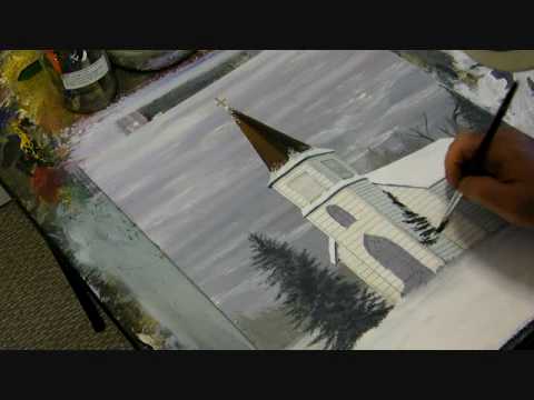 480x360 Painting An Old Church - Painting Of Country Churches