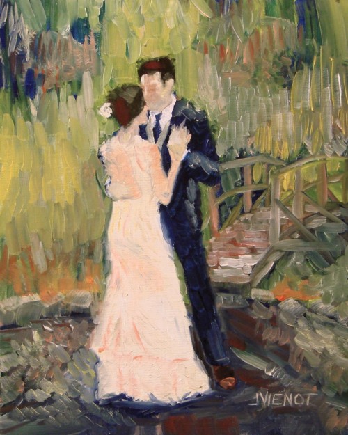 500x625 Joan Vienot 2014 0602 First Dance Impression - Painting Of Couple Dancing
