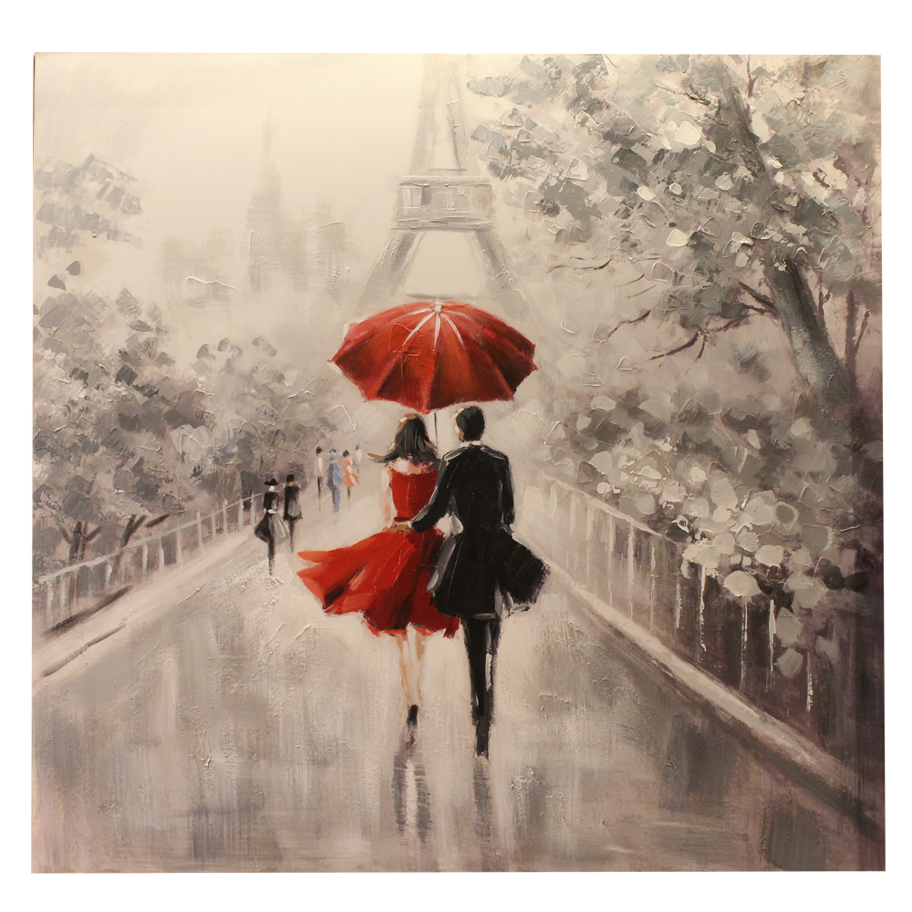 Painting Of Couple Under Umbrella at PaintingValley.com | Explore ...