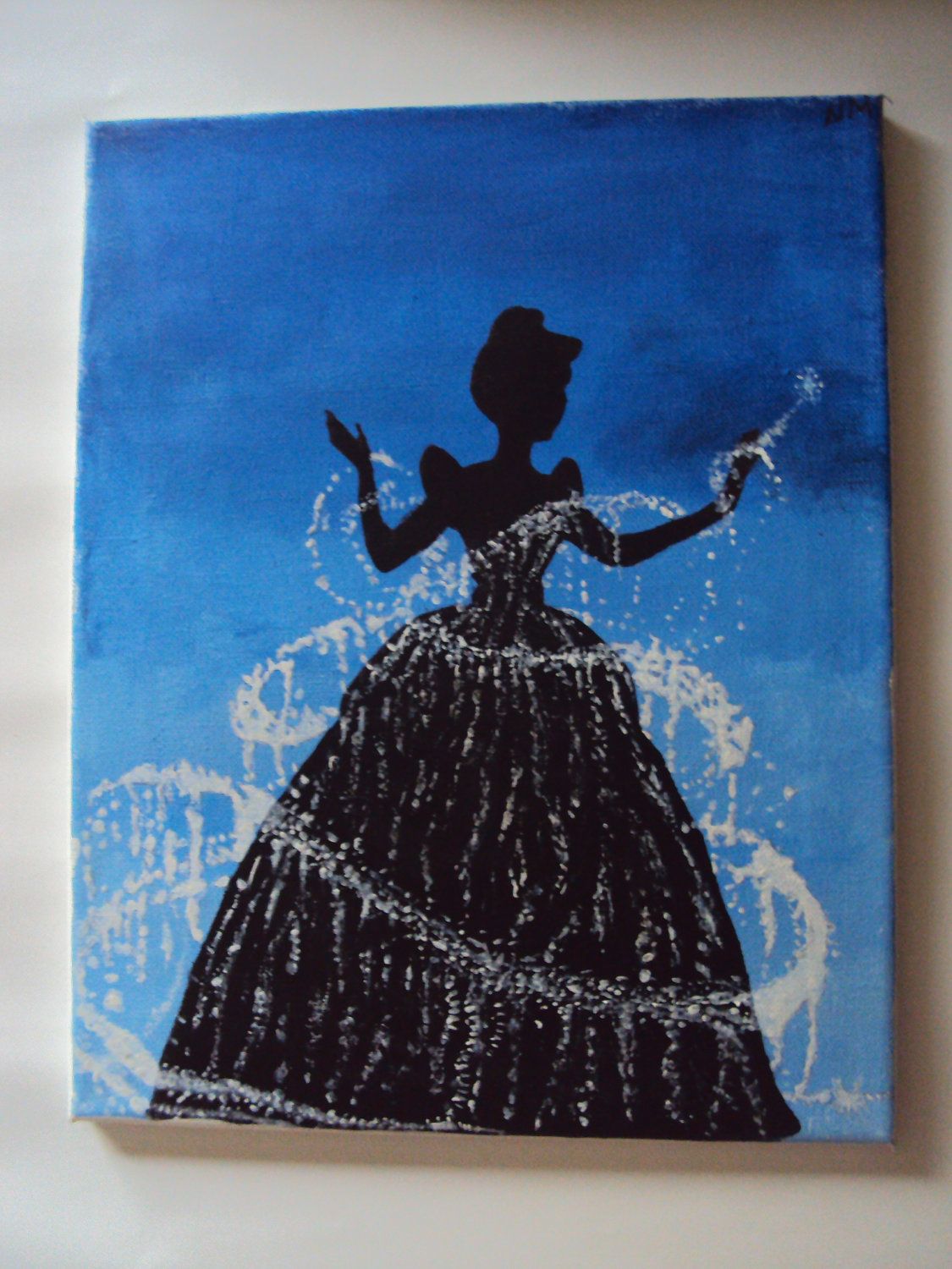 1125x1500 Disney Princess Cinderella Canvas Acrylic Painting 14x11 !!orig - Painting Of Disney Princess