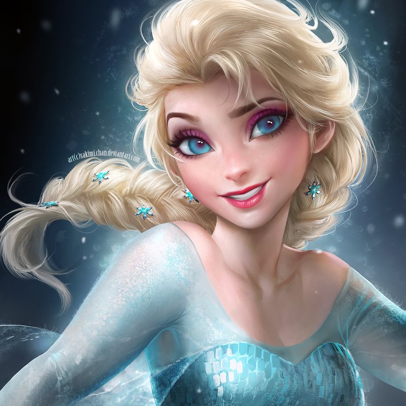 800x800 Frozen Fan Art Popsugar Love Amp Sex - Painting Of Disney Princess
