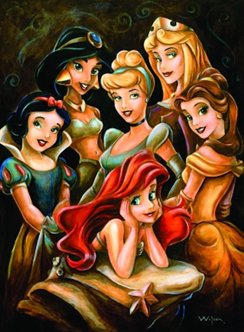 800x1088 Picture Perfect - Painting Of Disney Princess