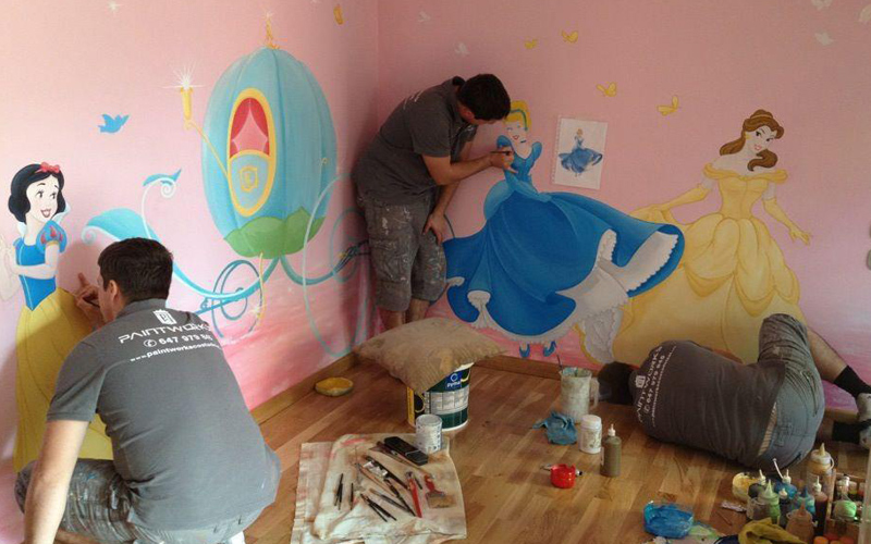 800x500 Disney Princess Mural Marbella 2013 - Painting Of Disney Princess