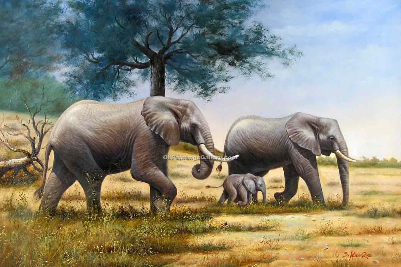 Elephants paintings search result at PaintingValley.com