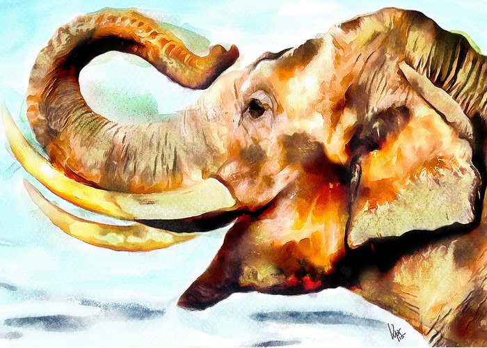 700x500 Painting Of Elephant Painting Elephant Art Print Elephant - Painting Of Elephants