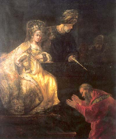 400x480 Rembrandt Painting In The Bucharest Art Museum - Painting Of Esther