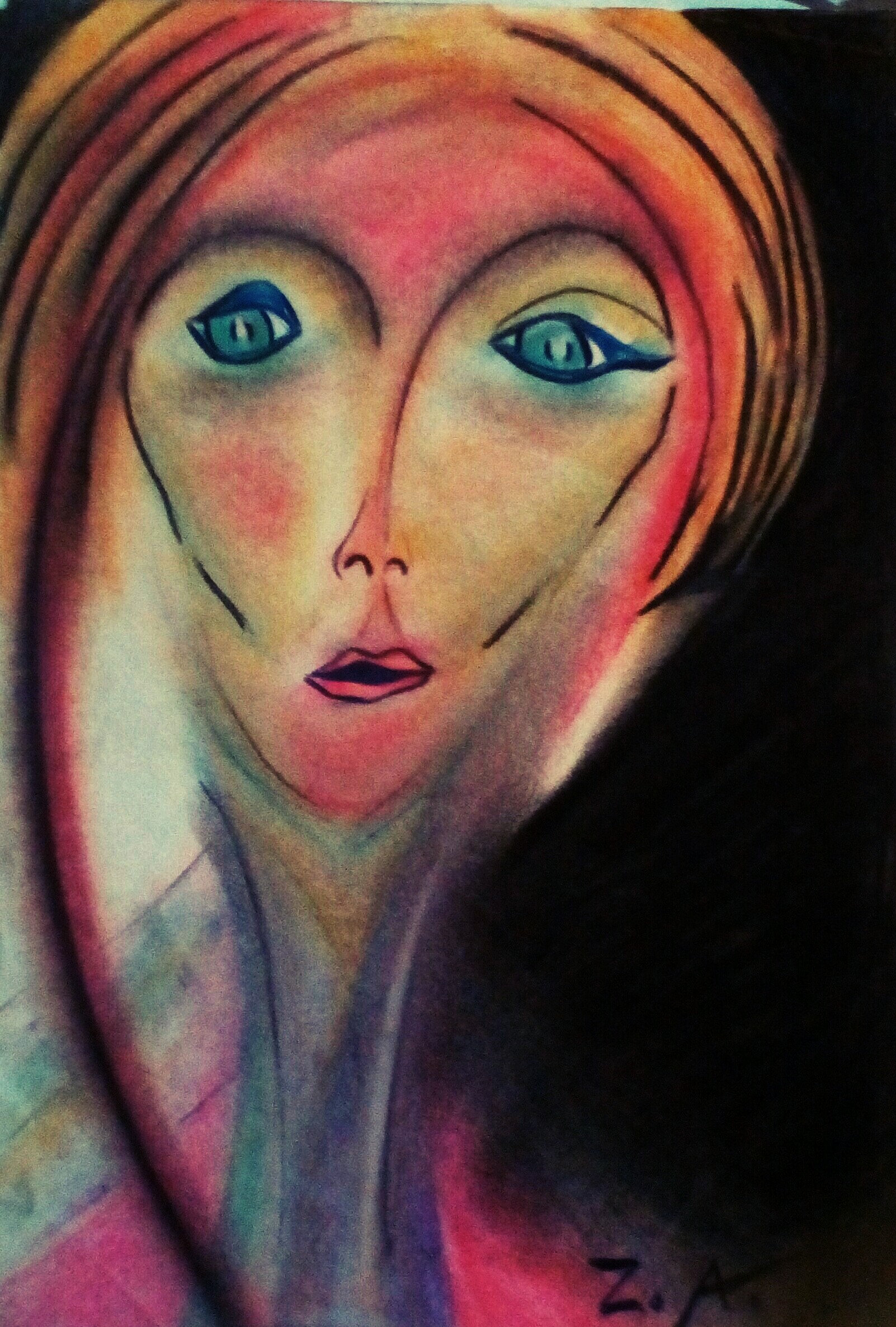 1602x2372 Pretty Girl Kathrynriccio Foundmyself - Painting Of Faces