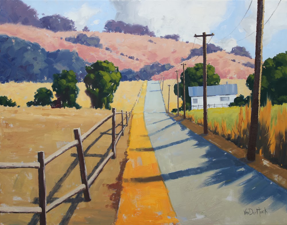 1000x784 On The Way Home - Painting Of Farm