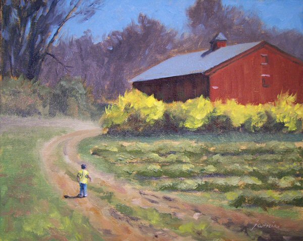 600x476 Hudson Valley Painter Farm Scenes - Painting Of Farm Scenes