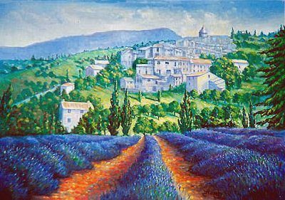 400x281 Paintings Of France Original Art Of Provence, Brittany Amp The South - Painting Of France