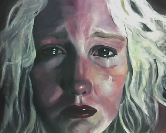 581x466 Crying Girl By Sas117 - Painting Of Girl Crying