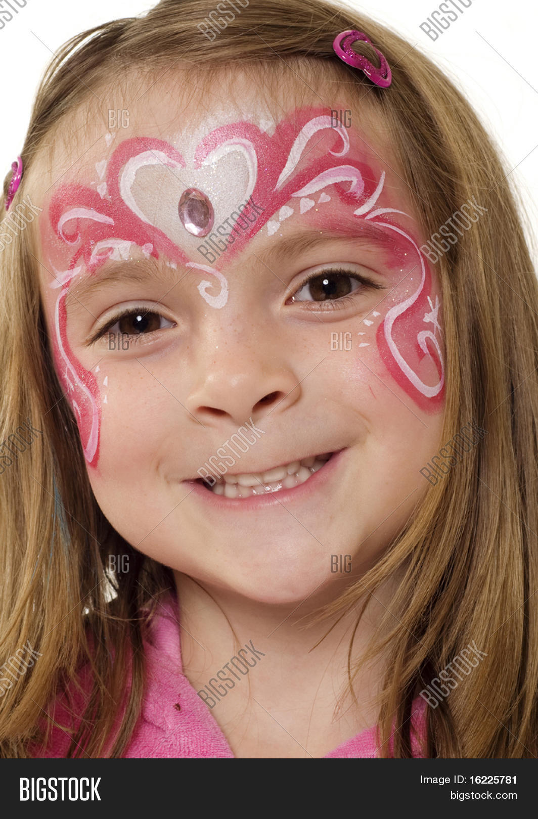1064x1620 Pretty Girl With Creative Artistic Face Painting Image - Painting Of Girl Face