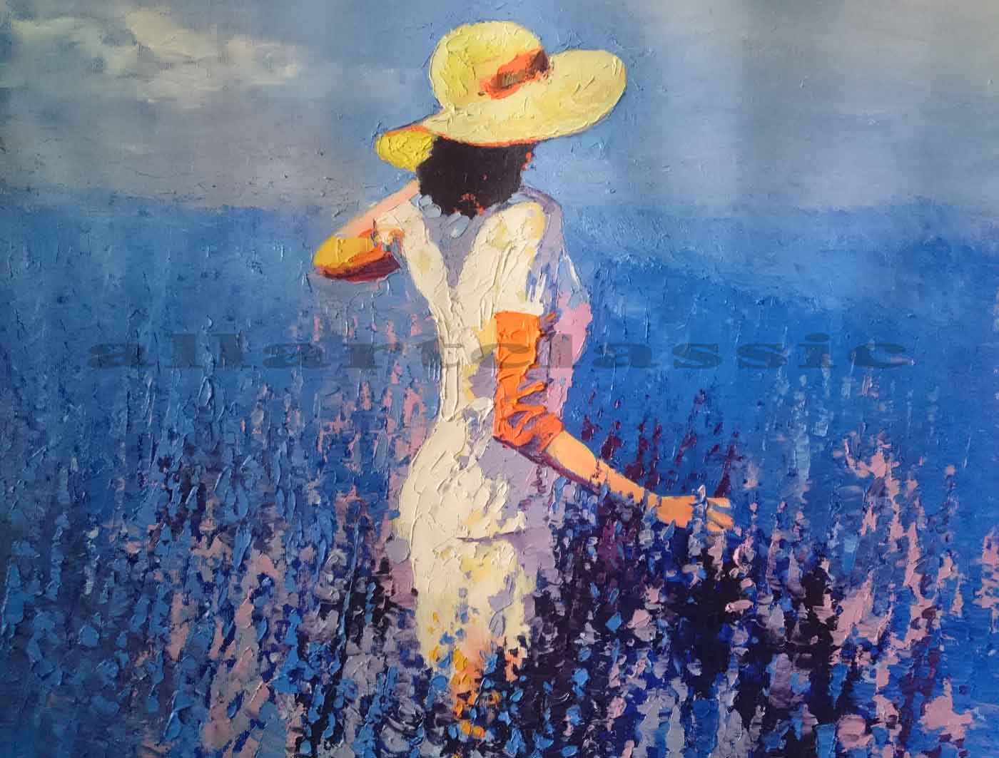 Painting Of Girl In A Field at Explore collection