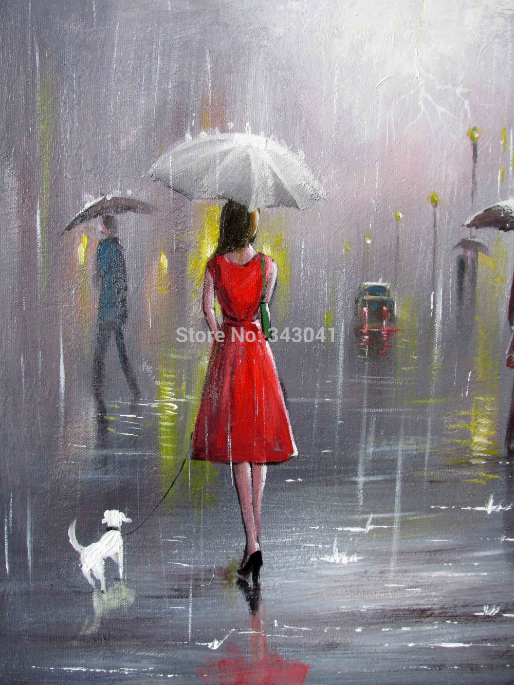 Painting Of Girl In Rain At Paintingvalleycom Explore