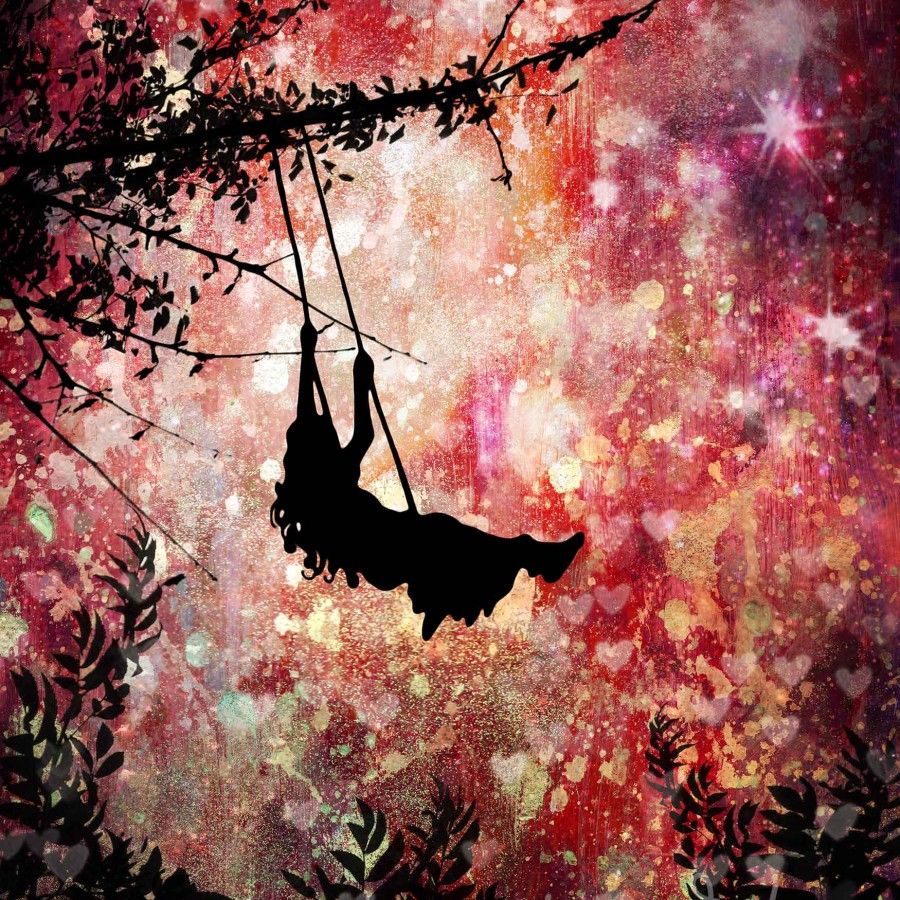 900x900 Images For Gt Girl On Swing Tumblr Swinging Swings - Painting Of Girl On Swing