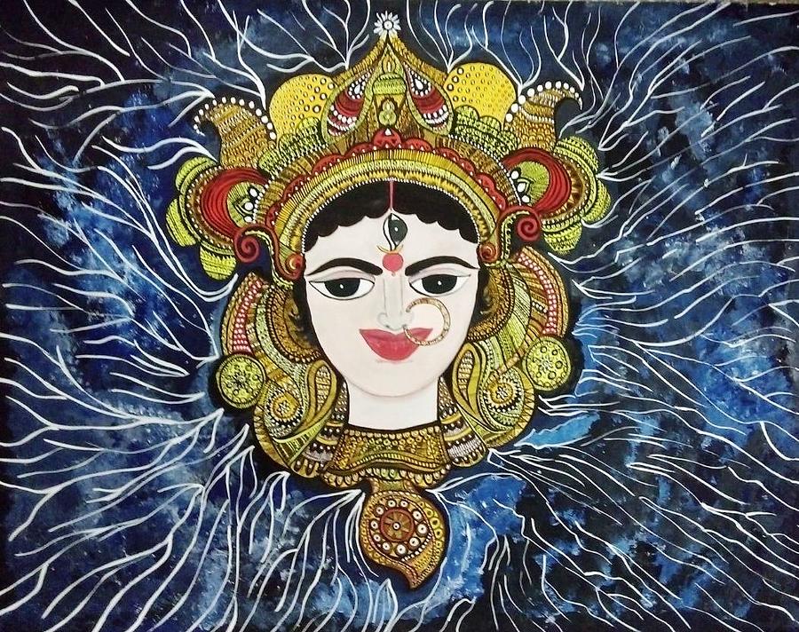 900x712 Goddess Durga Paintings Fine Art America - Painting Of Goddess Durga
