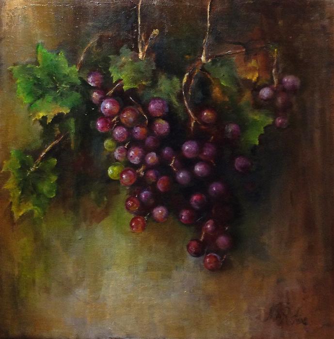 689x700 Home - Painting Of Grapevines