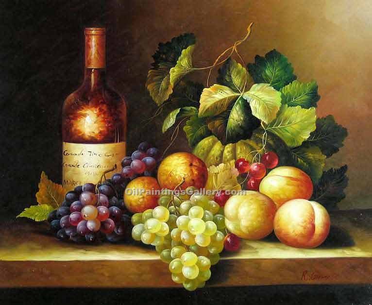 766x628 Wine And Grapes 32 (Painting Id Sl 1232 Ka) - Painting Of Grapevines