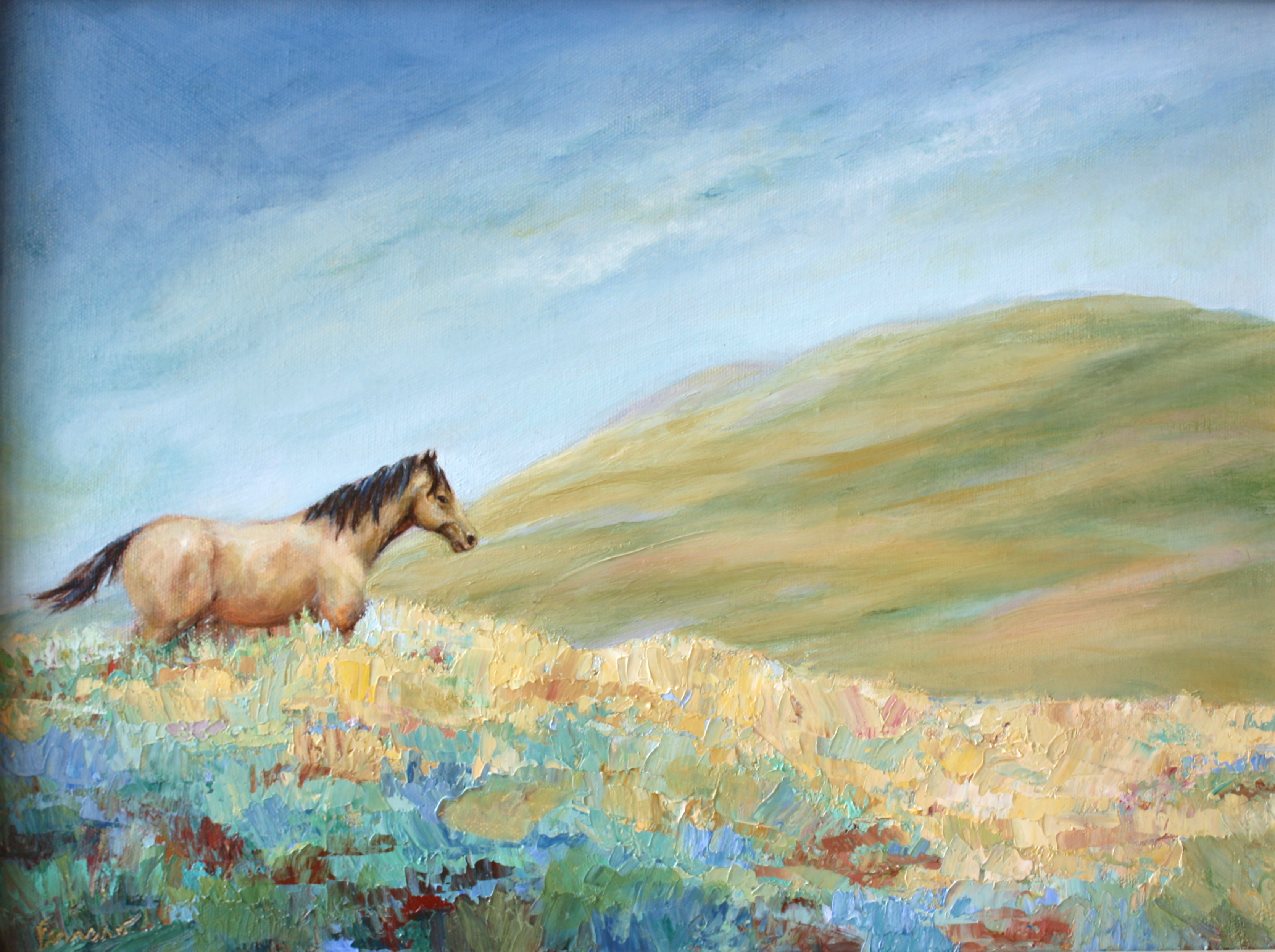 3341x2495 Horse Heaven Janet Ferraro - Painting Of Heaven