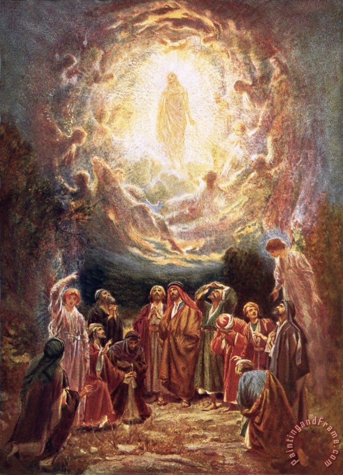 693x960 William Brassey Hole Jesus Ascending Into Heaven Painting - Painting Of Heaven