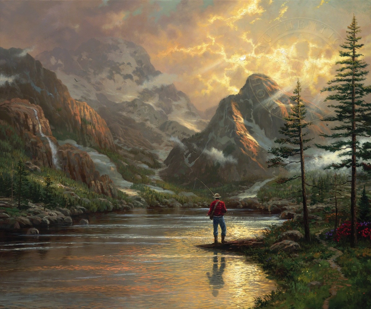 1200x1000 Almost Heaven Limited Edition Art The Thomas Kinkade Company - Painting Of Heaven
