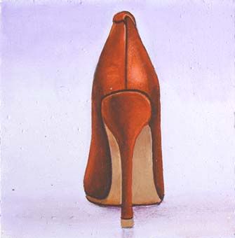 335x340 Shoes Still Life High Heel Jimmy Choo Daily Painters - Painting Of High Heel Shoes