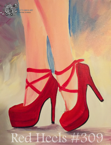 370x480 Lets Gogh Art Gallery Let's Gogh Art Central Florida - Painting Of High Heels