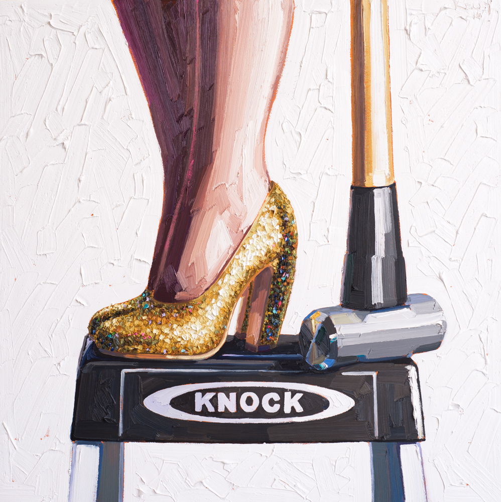 998x1000 Sledgehammers And High Heels Find A Modern Pairing In Kelly - Painting Of High Heels