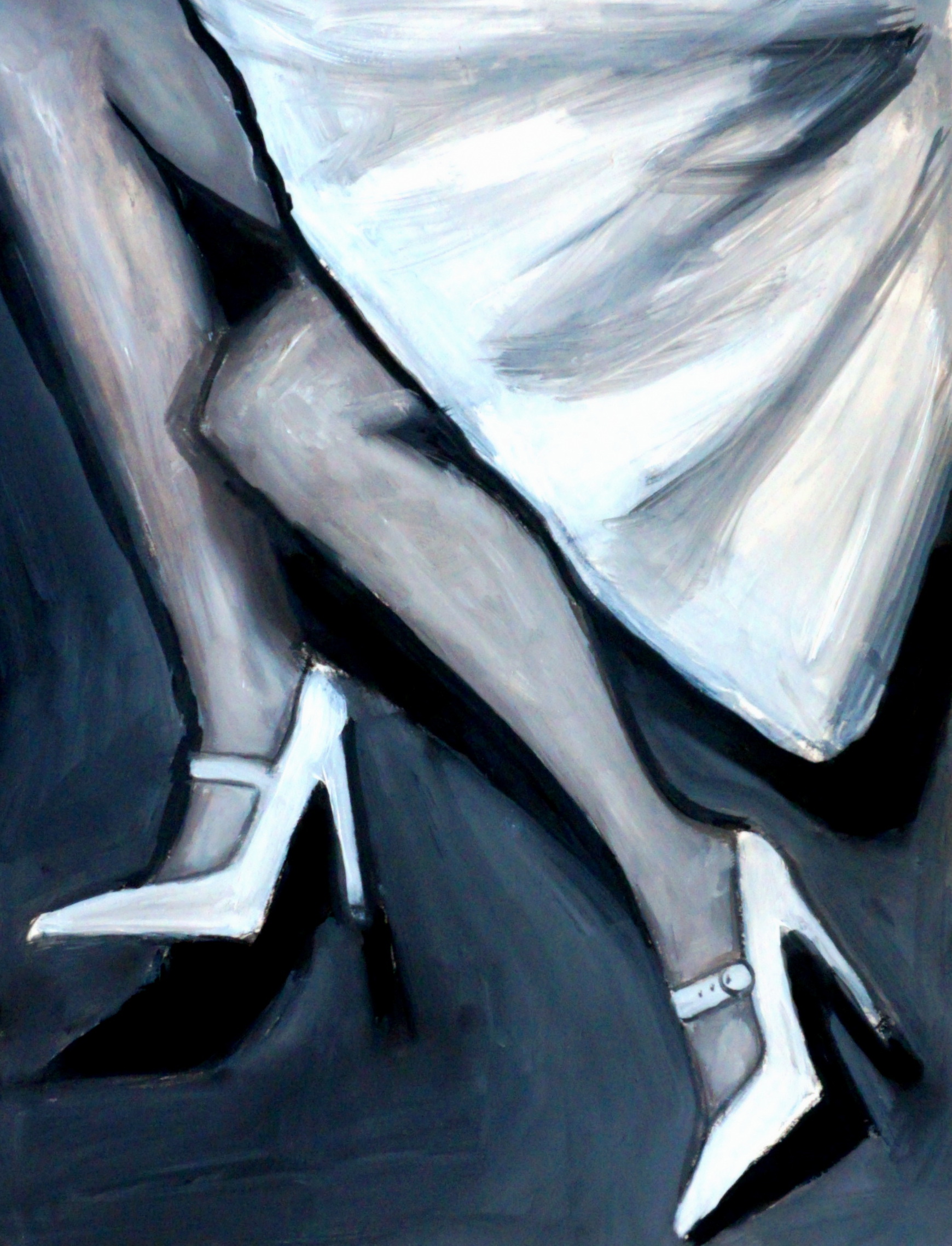 1740x2277 Figure Painting Hawk Art - Painting Of High Heels