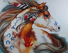 236x186 - Painting Of Indian On Horseback