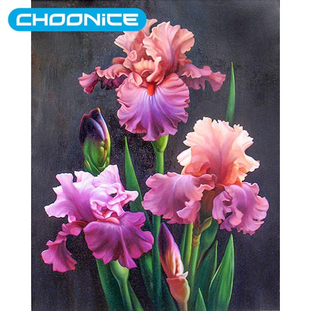 Painting Of Iris Flower