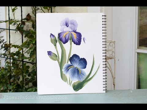 480x360 How To Paint An Iris - Painting Of Iris Flower