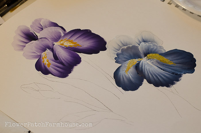 700x464 How To Paint An Iris In Acrylics - Painting Of Iris Flower