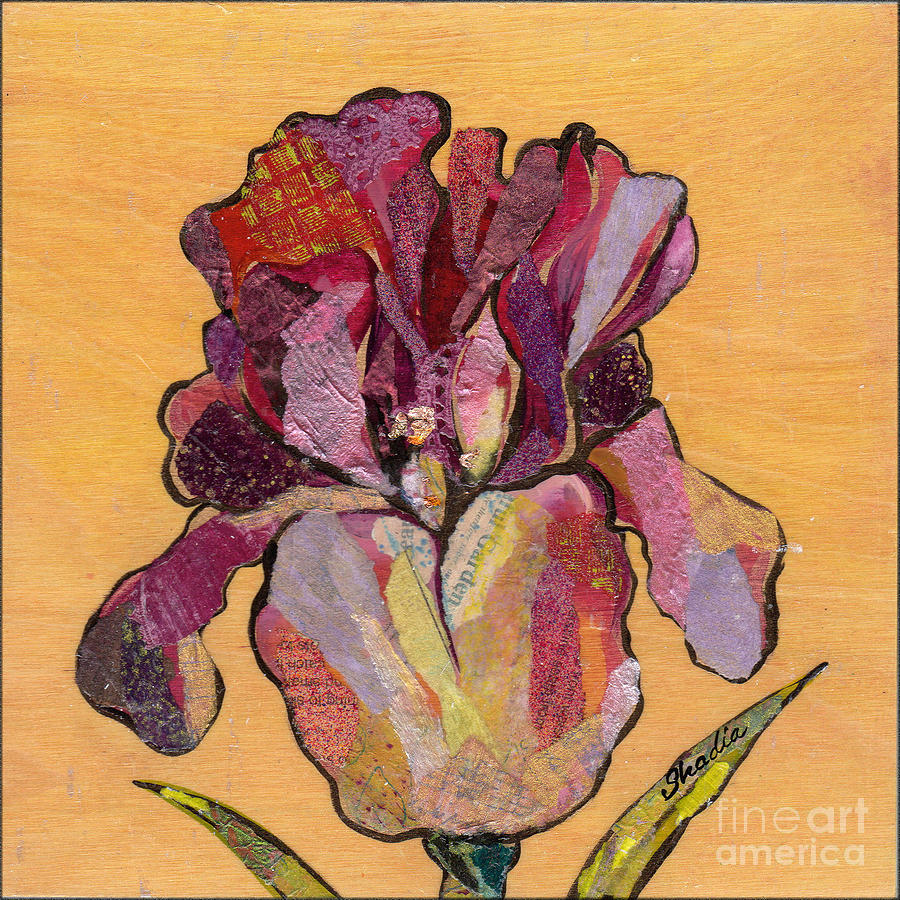 900x900 Iris Flower Paintings Fine Art America - Painting Of Iris Flower