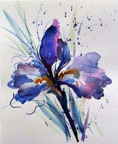 236x288 How To Paint Iris Flowers In Acrylic - Painting Of Iris Flower