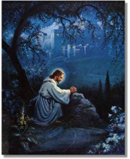 262x320 Jesus Christ Walking On Water Religious Wall Picture - Painting Of Jesus Reaching Into Water