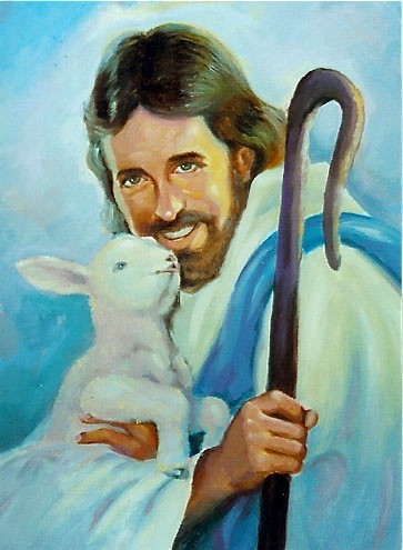 363x495 Divine Mercy Devotional Materials - Painting Of Jesus The Good Shepherd