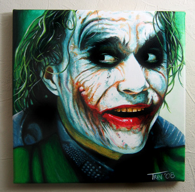 394x388 Painting - Painting Of Joker