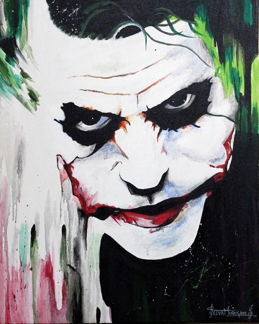 825x1031 Joker Touchtalent - Painting Of Joker