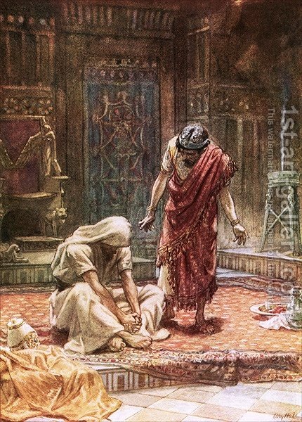 430x600 The Sorrow Of King David William Brassey Hole Reproduction 1st - Painting Of King David