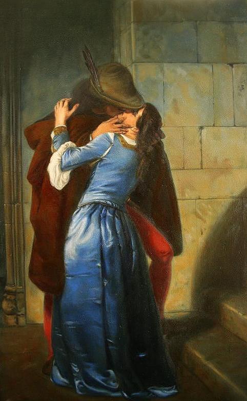 482x784 The Kiss Painting By Hj Kennedy - Painting Of Kiss
