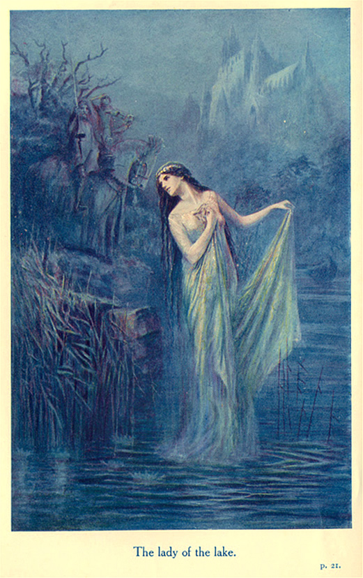 521x828 Lady Of The Lake - Painting Of Lady Of The Lake