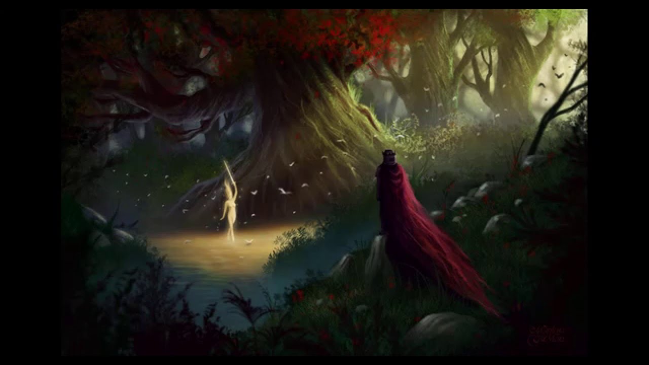 1280x720 Lady Of The Lake Painting - Painting Of Lady Of The Lake