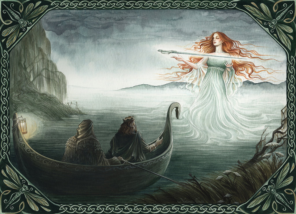 Painting Of Lady Of The Lake At PaintingValley.com | Explore Collection ...