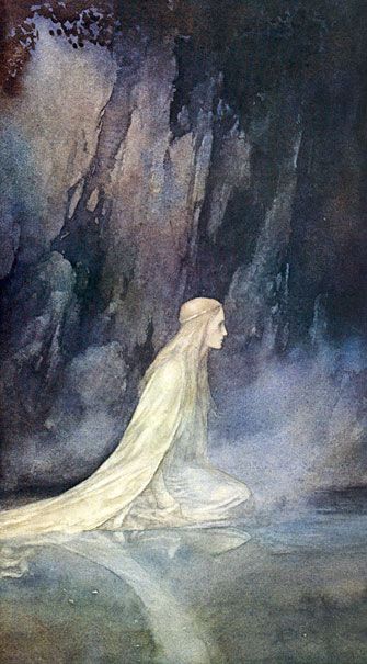 335x605 Rain And Mist - Painting Of Lady Of The Lake