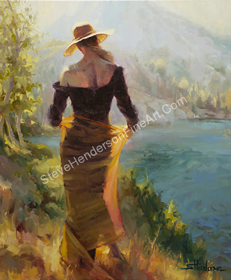 454x550 Steve Henderson - Painting Of Lady Of The Lake