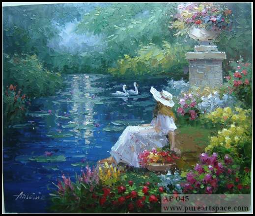 519x440 China Oil Painting Manufacturer Wholesale All Kinds Top Quality - Painting Of Lady Of The Lake