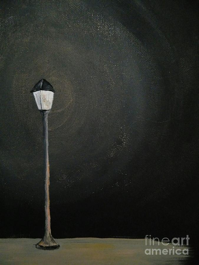 675x900 Lamp Post Painting By Danalee Mcconkey - Painting Of Lamp