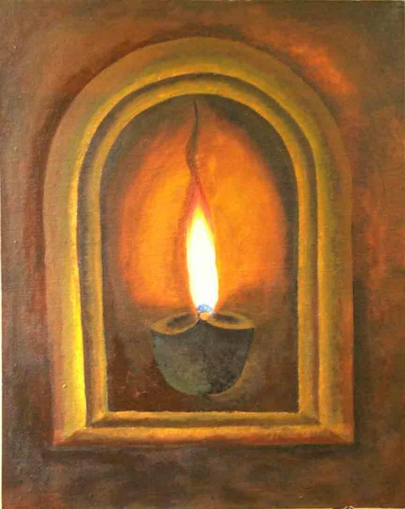 825x1038 Oil Lamp 02 Touchtalent - Painting Of Lamp