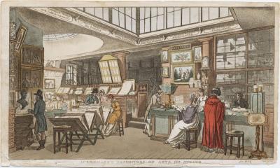 400x240 Prints, Drawings, And Paintings Lewis Walpole Library - Painting Of Library
